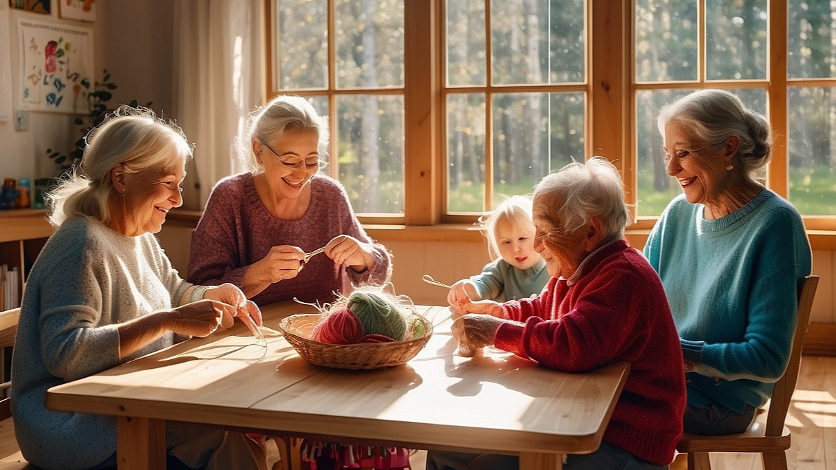 高齡者透過毛線編織享受樂趣與增進健康