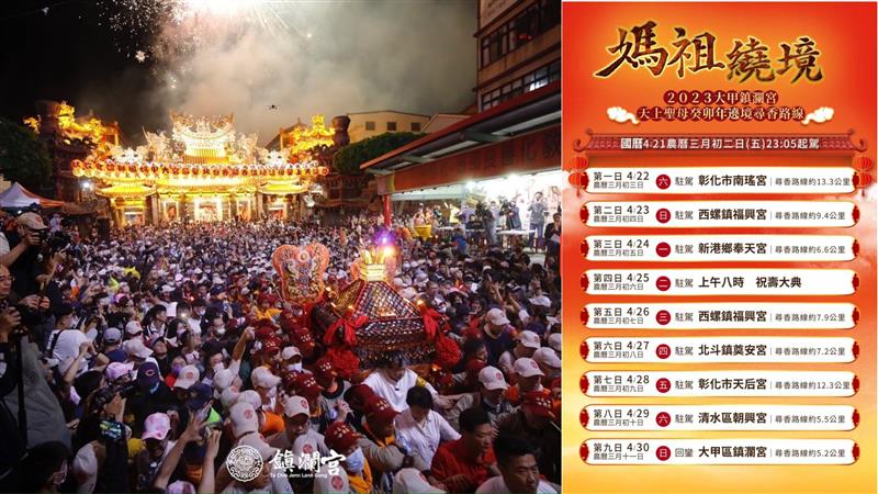 2023大甲媽祖9天8夜進香即時直播影像-不斷更新！大家一起瘋媽祖！