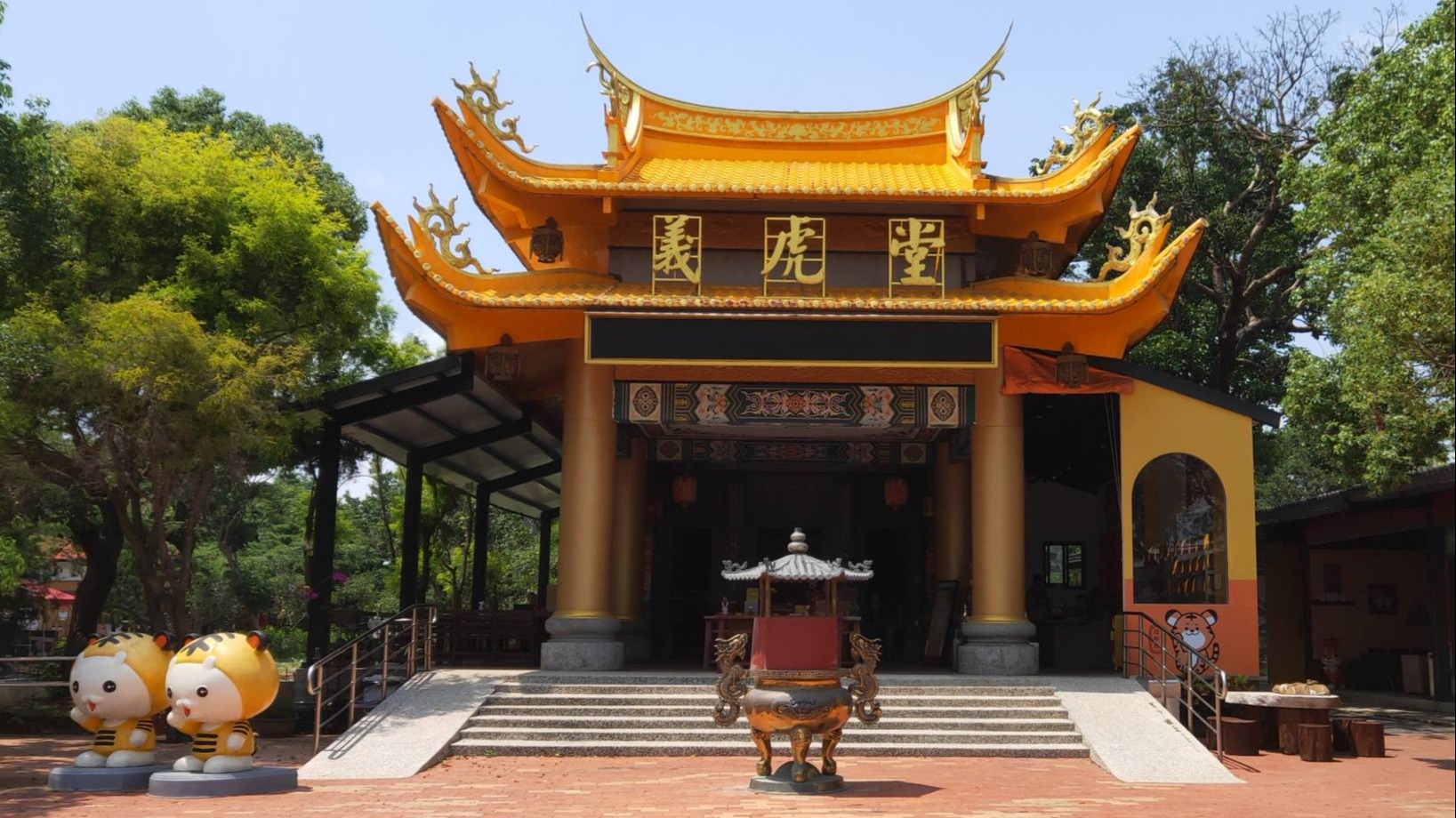 超接地氣，結合兒童藝術的台中外埔【義虎堂虎爺祖廟】