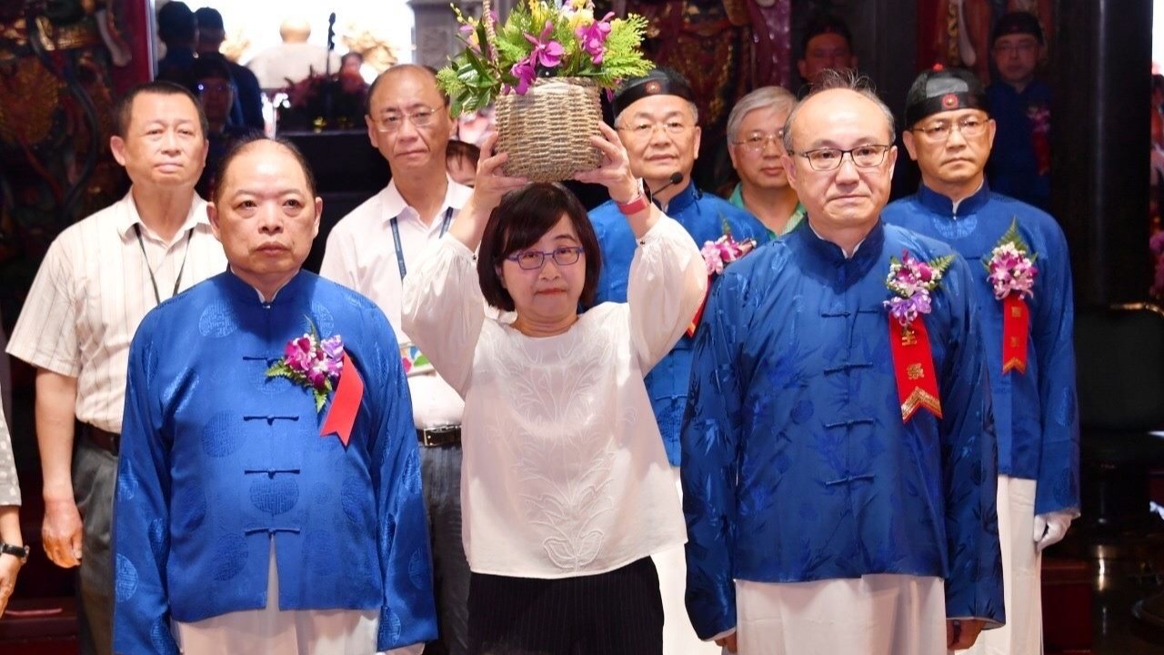 林奕華出席指南宮慶祝孚佑帝君成道1143周年三獻大典