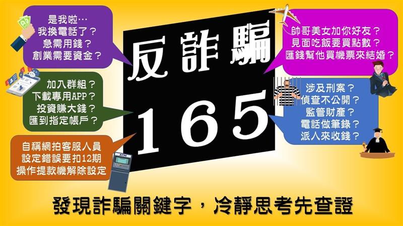反詐騙165～從你我做起冷靜查證