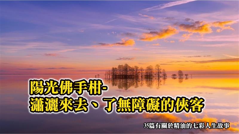 陽光佛手柑-瀟灑來去、了無障礙的俠客(三)35篇有關於精油的七彩人生故事-黃玉莉